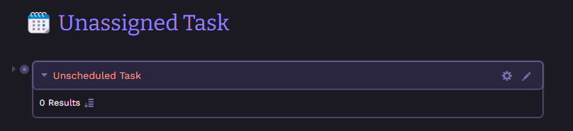 Unassigned Task